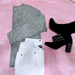 White Jeans City Streets Denim Pants | size 5